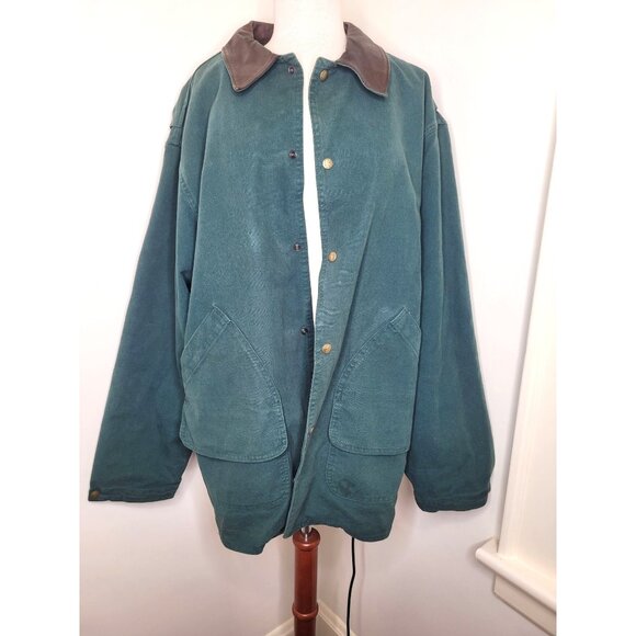 Woolrich Other - VTG Mens Woolrich Barn Chore Coat Button Out blanket Lining Wool XL Canvas